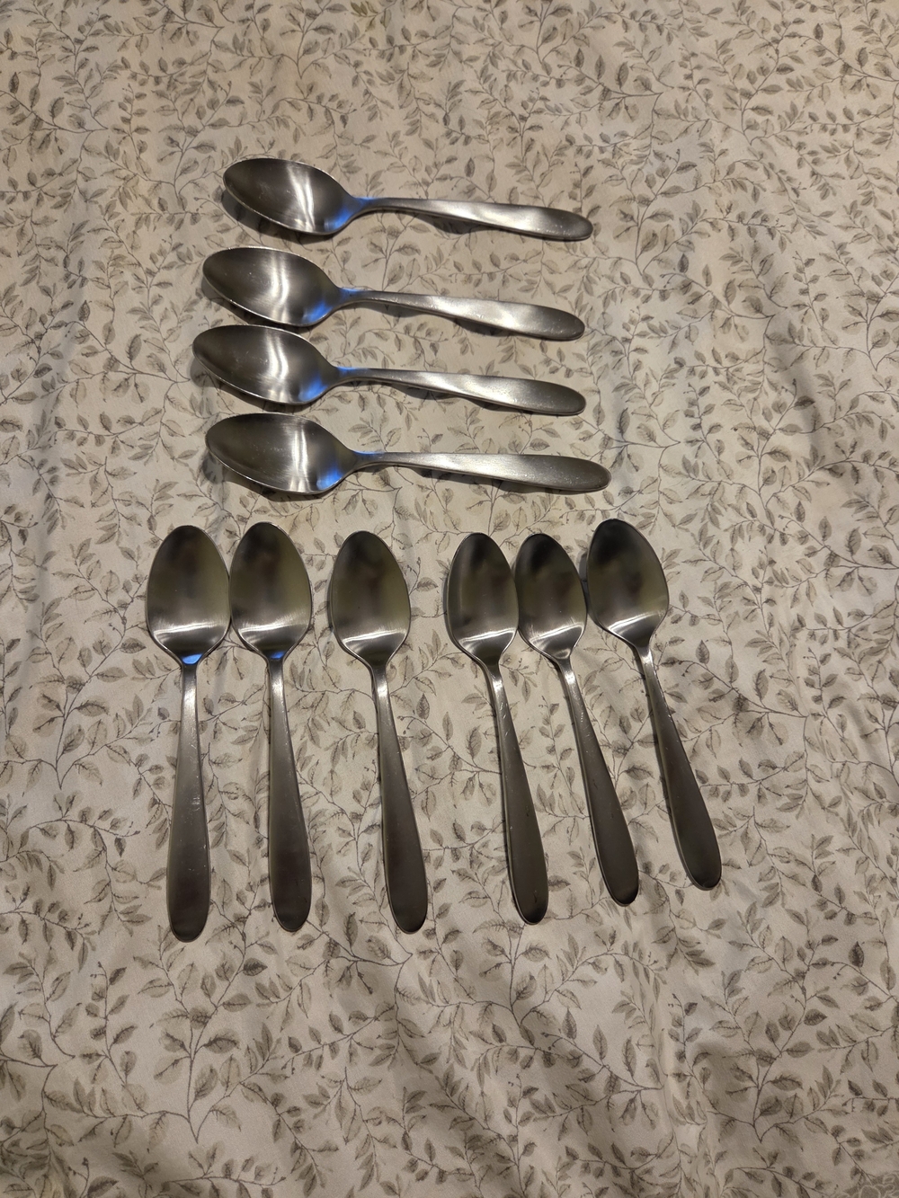 Oneida Mooncrest Matte Stainless Mixed Spoon Set Of 10